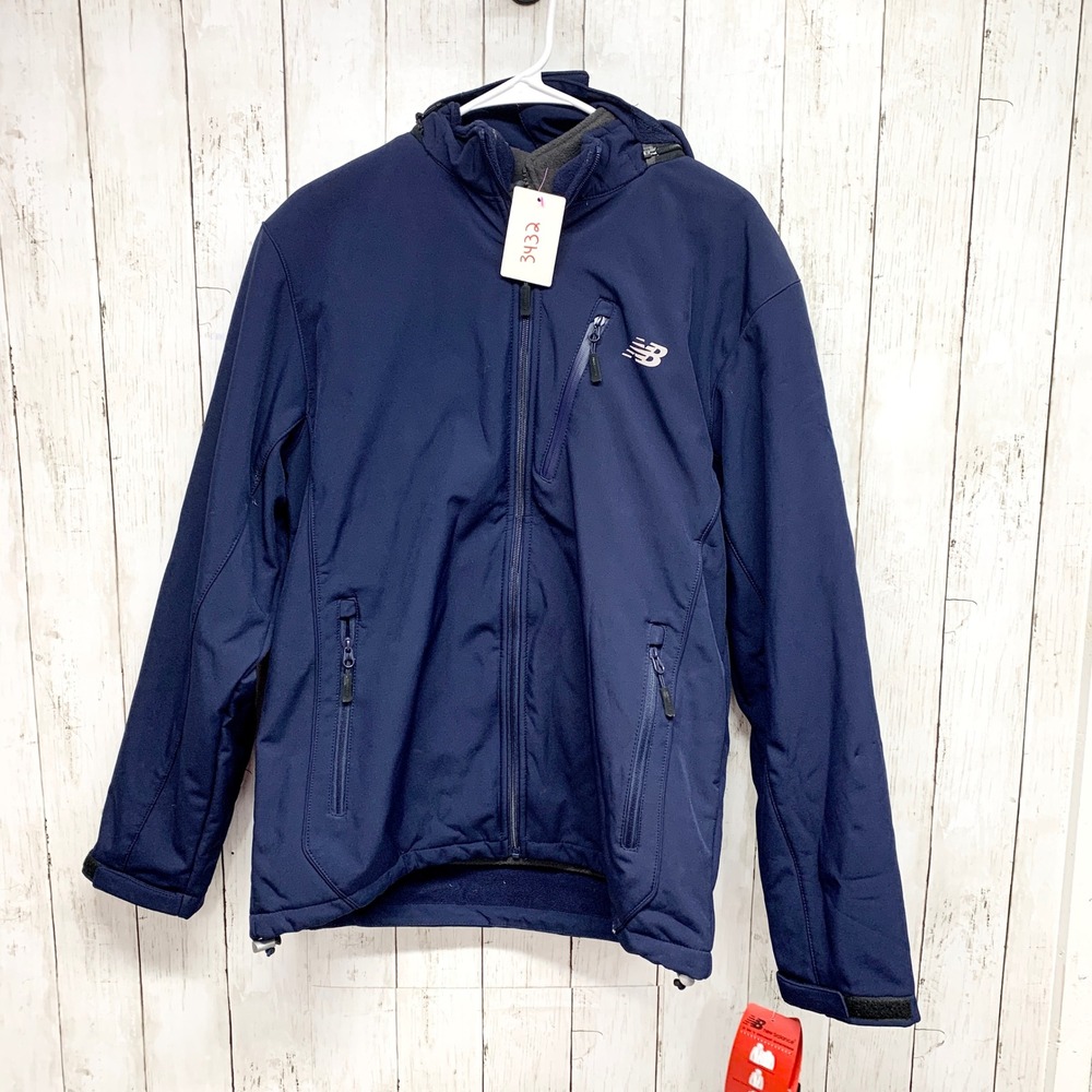 New Balance 3-in-1 System Softshell Jacket Men Sz S Pigment Navy Blue NBNJK241B